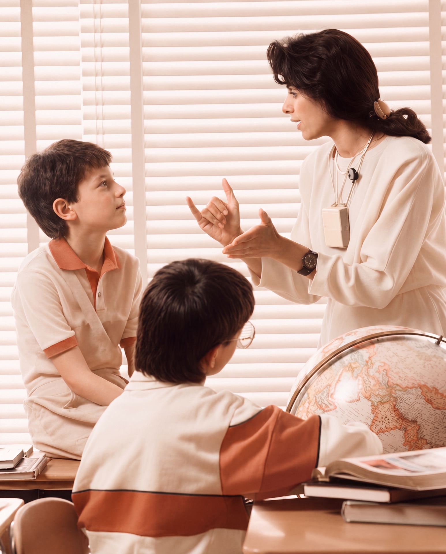 Children in a classroom, where access starts shaping a life.